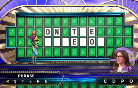 Wheel of Fortune contestant Alexis Puglisi solving the Bonus Puzzle on May 6, 2025