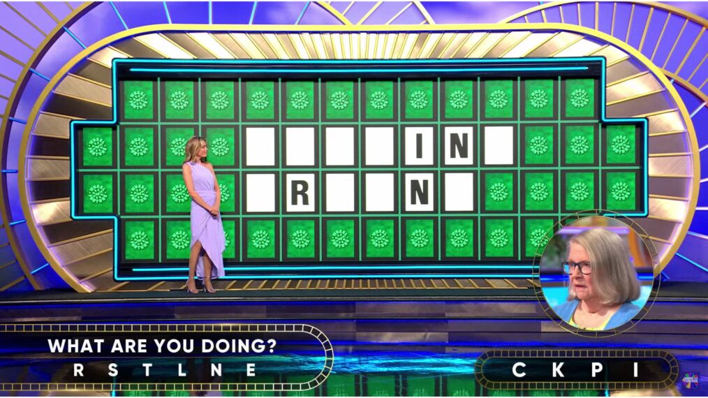 Wheel of Fortune contestant Vicki Rowe solving the Bonus Round on May 7, 2025