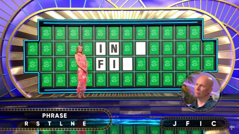 Wheel of Fortune Bonus Round contestant Dave Kendall solving the puzzle on May 5, 2025