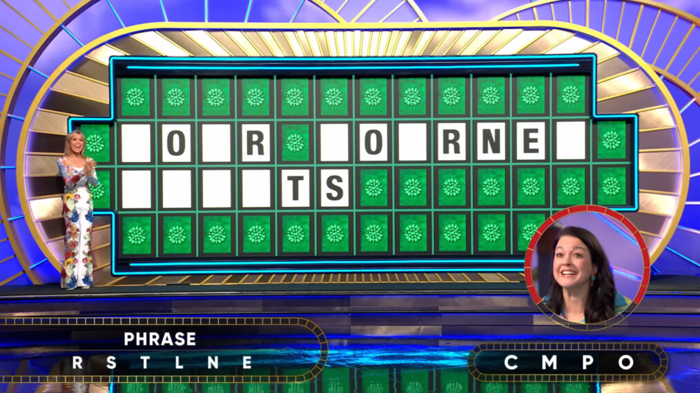 Contestant Rachel Granier playing the Bonus Round on the May 23, 2025, episode of 'Wheel of Fortune'