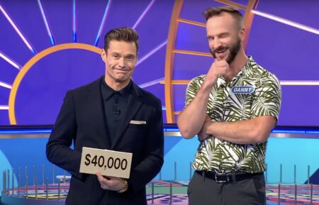 Ryan Seacrest and Wheel contestant