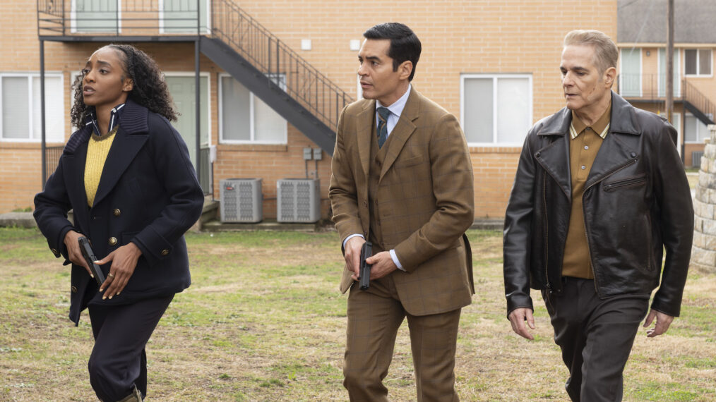 Iantha Richardson, Ramón Rodriguez, and Yul Vazquez in 'Will Trent' Season 3 Episode 17, 'Why Hello, Sheriff'