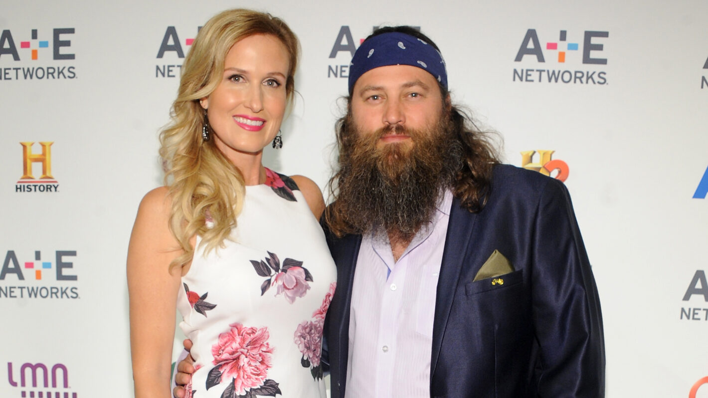 TV personalities Korie Robertson (L) and Willie Robertson attend 2015 A+E Networks Upfront