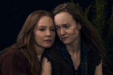 Lauren Ambrose as Van and Liv Hewson as Teen Van in 'Yellowjackets' Season 3