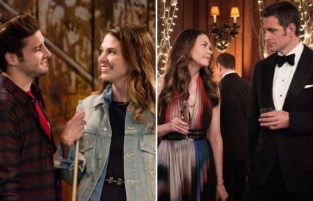 Nico Tortorella and Sutton Foster; Sutton Foster and Peter Hermann on 'Younger'