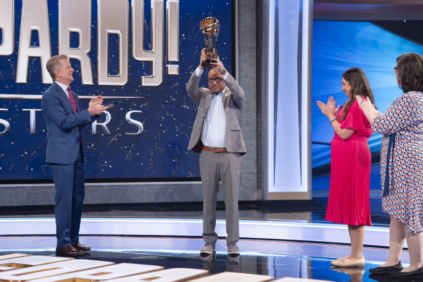 JEOPARDY! MASTERS - “The Finals” - Hosted by Ken Jennings, top-ranked contestants compete for the $500,000 grand prize. The finals feature Yogesh Raut, Victoria Groce and Juveria Zaheer. WEDNESDAY, JUNE 4 (9:00-10:00 p.m. EDT) on ABC. (Disney/Christopher Willard)