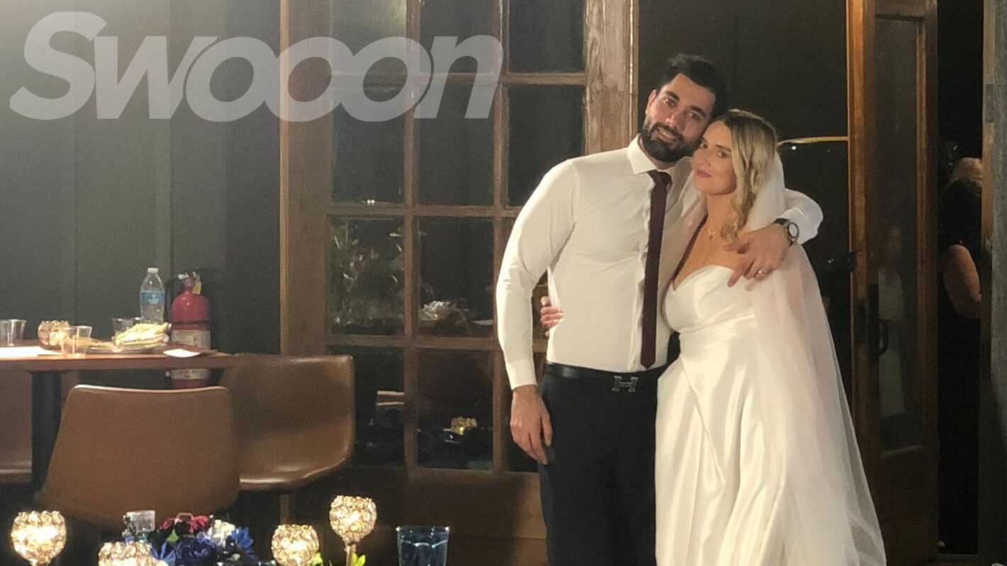 '90 Day Fiance's Stevi and Mahdi on their wedding day