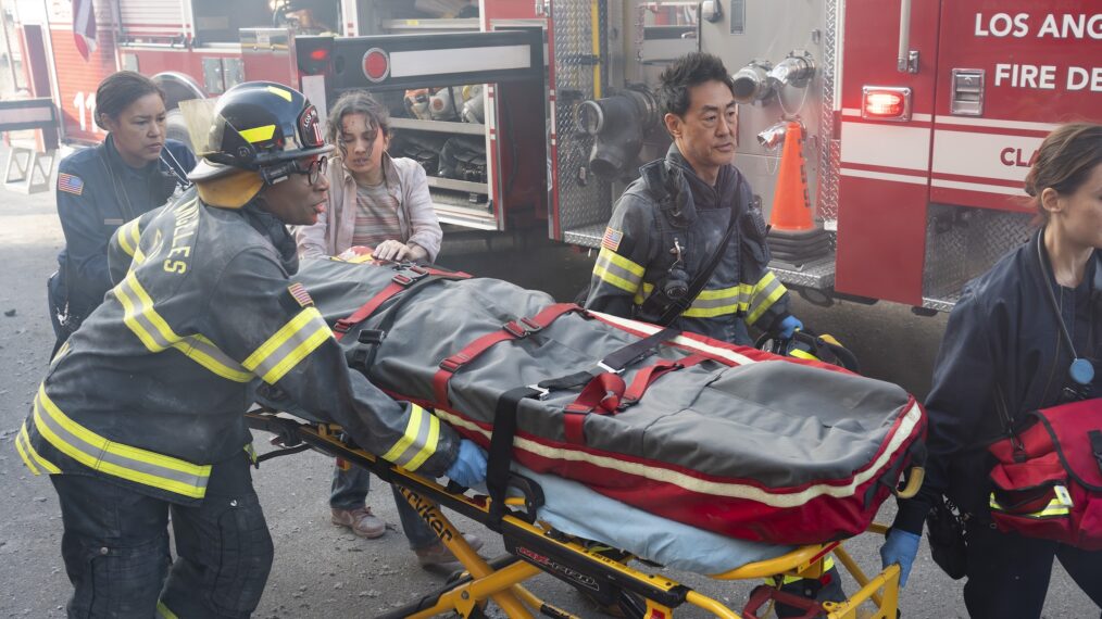 Aisha Hinds as Hen, Kenneth Choi as Chimney — '9-1-1' Season 8 Finale 'Seismic Shifts'