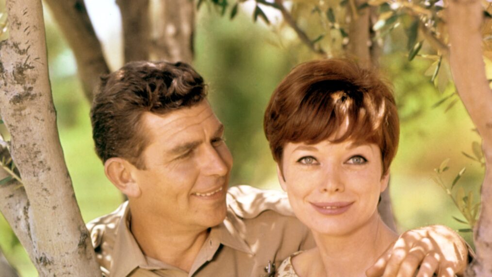 Andy Griffith and Aneta Corsaut in The Andy Griffith Show