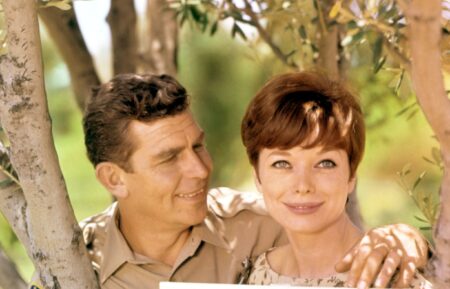 Andy Griffith and Aneta Corsaut in The Andy Griffith Show