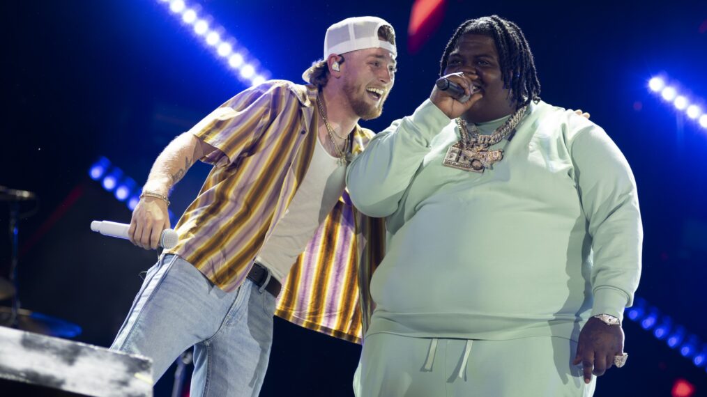 Bailey Zimmerman and BigXthaPlug perform at 'CMA Fest' 2025.