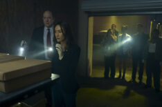 John Carroll Lynch (Thomas Laffont) and Maggie Q (Renée Ballard) inBallard
