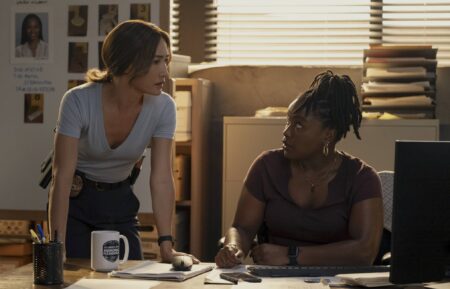 Maggie Q (Renée Ballard) and Courtney Taylor (Zamira Parker) in 'Ballard'