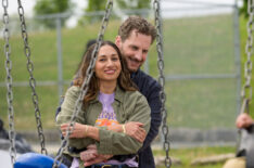 Meaghan Rath as Astrid and Aaron Abrams as James in Children Ruin Everything - 'Chores'