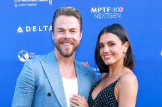 Derek Hough and Hayley Erbert attend MPTF's NextGen Annual Summer Party at The Aster in June 2025 in Los Angeles, California.