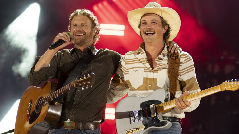 Dierks Bentley and Zach Top perform at 'CMA Fest' 2025.