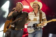 Dierks Bentley and Zach Top perform at 'CMA Fest' 2025.
