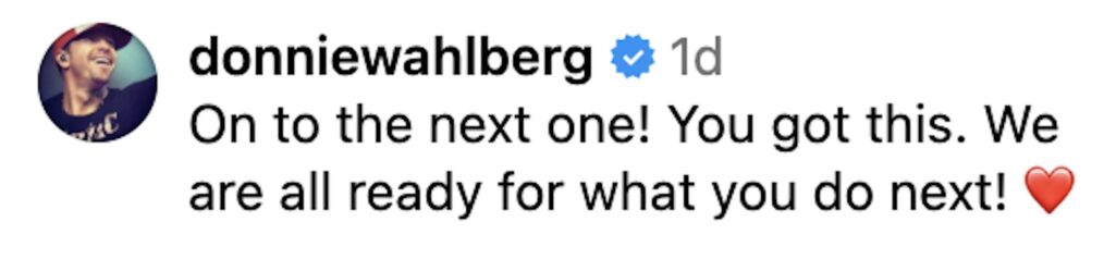 Donnie Wahlberg reacts to the cancellation of Jonathan Knight's HGTV series 'Farmhouse Fixer,' June 2025.