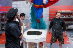 Duff Goldman and team in Super Mega Cakes