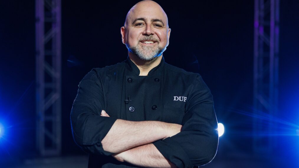 Duff Goldman, portrait, as seen in Super Mega Cakes, Season 1.