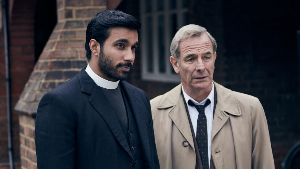 Alphy Kottaram (Rishi Nair), Geordie Keating (Robson Green) in 'Grantchester' Season 10 Episode 8