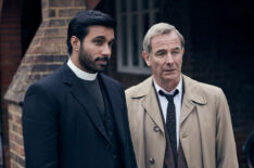 Alphy Kottaram (Rishi Nair), Geordie Keating (Robson Green) in 'Grantchester' Season 10 Episode 8