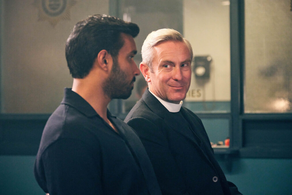Alphy Kottaram (Rishi Nair), David Lane (Jonathan Rhodes) in 'Grantchester' Season 10 Episode 3