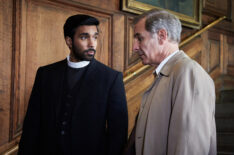 Alphy Kottaram (Rishi Nair), Geordie Keating (Robson Green) in 'Grantchester' Season 10 Episode 2