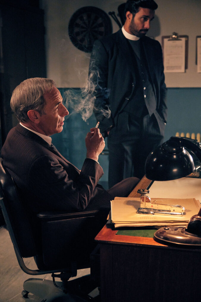 Geordie Keating (Robson Green), Alphy Kottaram (Rishi Nair) in 'Grantchester' Season 10 Episode 5