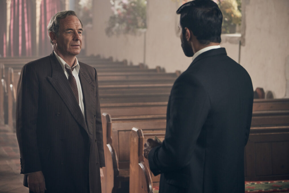 Geordie Keating (Robson Green), Alphy Kottaram (Rishi Nair) in 'Grantchester' Season 10 Episode 6