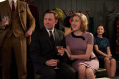 Larry Peters (Bradley Hall), Miss Scott (Melissa Johns), Meg Grey (Christie Russell-Brown) in 'Grantchester' Season 10 Episode 7
