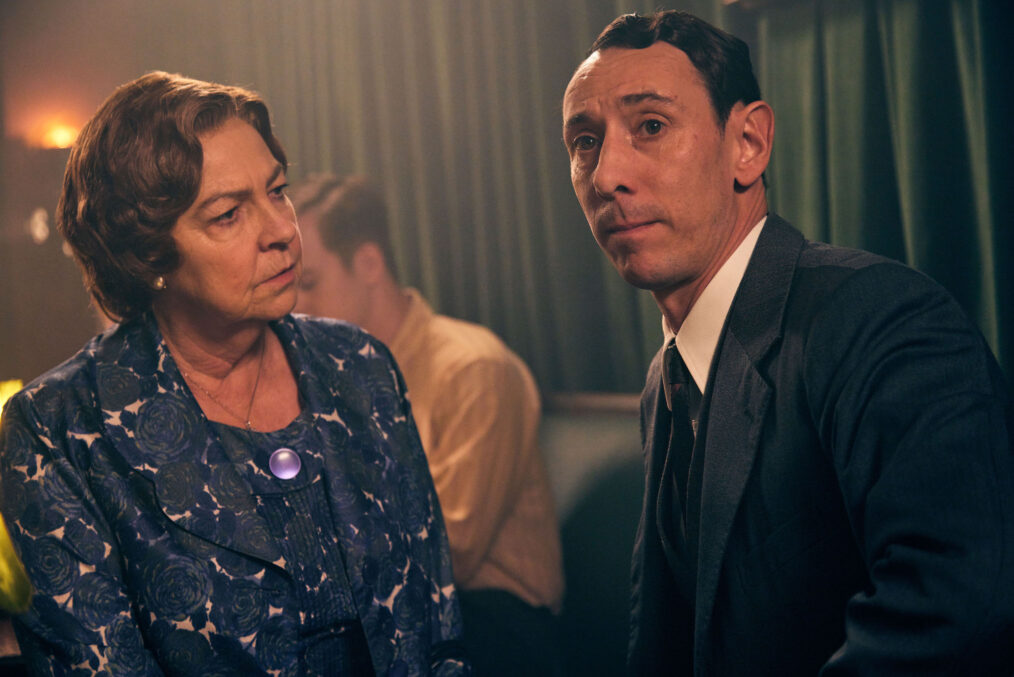 Mrs. C (Tessa Peake-Jones), Leonard Finch (Al Weaver) in 'Grantchester' Season 10 Episode 6
