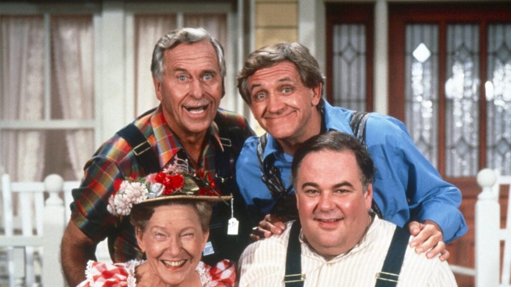 HEE HAW, top, from left: Gordie Tapp, George Lindsey, bottom, from left: Minnie Pearl, Gailard Sartain, 1969-1997
