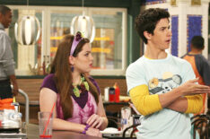 Jennifer Stone and David Henrie as Harper and Justin in 'Wizards of Waverly Place'