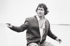 Steven Spielberg on the set of Jaws.
