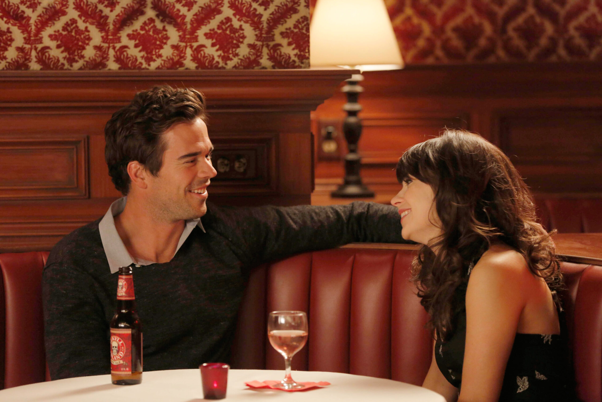David Walton and Zooey Deschanel as Sam and Jess in New Girl