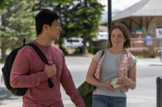 Kasra Tai Wong as Brandon and Baye McPherson as Katie in Heartland