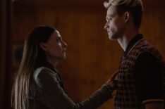 Lara Pulver as Bella Harrigan and Anson Boon as Eddie Harrigan in Mobland - episode 10, season 1 - 'The Beast in Me'