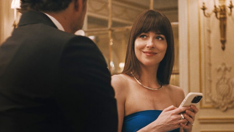 Dakota Johnson as Lucy in Materialists