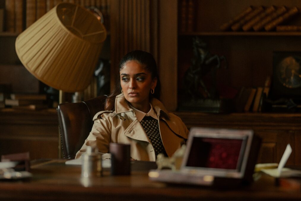 Mandeep Dhillon as Seraphina Harrigan in MOBLAND, episode 10, season 1, Streaming on Paramount+ 2025. Photo Credit: Luke Varley/Paramount+
