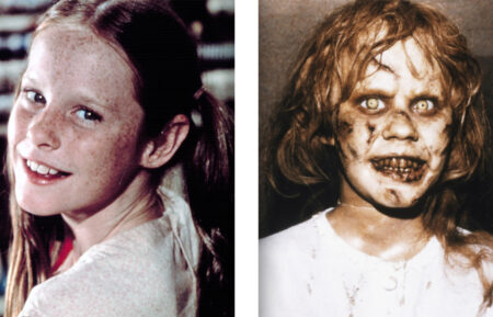 Mary McDonough as Erin Walton; Linda Blair as Regan MacNeil