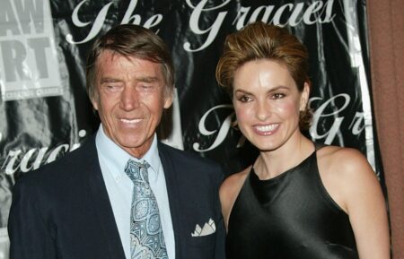Mariska Hargitay and Mickey Hargitay attend the 2004 American Women in Radio and Television Gracie Allen Awards gala in June 2004.