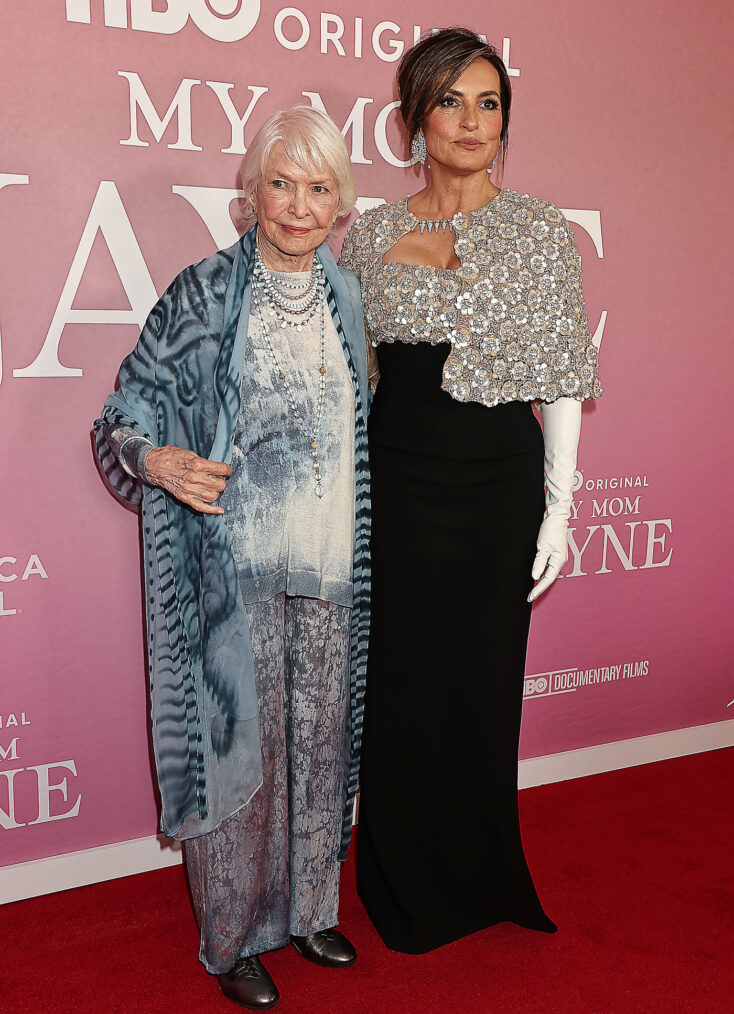 Ellen Burstyn and Mariska Hargitay at the 2025 Tribeca Festival at the premiere of 'My Mom Jayne'
