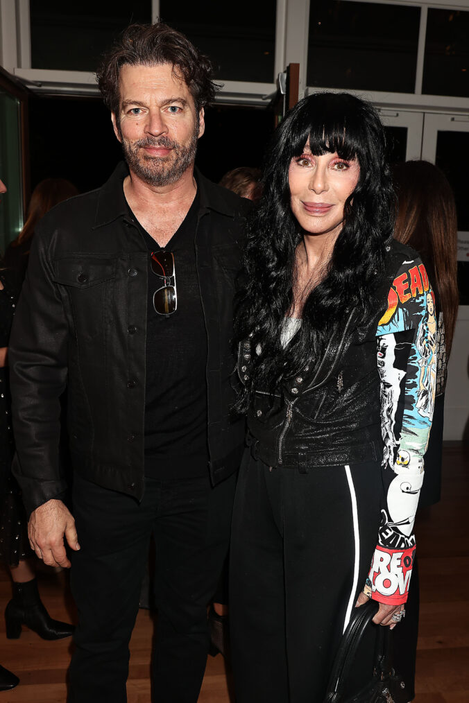Harry Connick Jr and Cher at the 2025 Tribeca Festival at the premiere of 'My Mom Jayne'