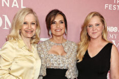 Diane Sawyer, Mariska Hargitay, and Amy Schumer at the screening of 'My Mom Jayne' at the 2025 Tribeca Festival