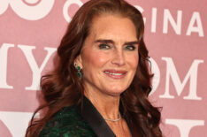 Brooke Shields at the red carpet for the premiere of 'My Mom Jayne' at the 2025 Tribeca Festival