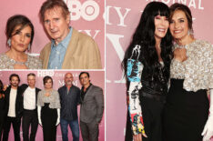 Mariska Hargitay with Liam Neeson, Cher, Aime Donna Kelly, Kevin Kane, Peter Scanavino , Christopher Meloni, and Danny Pino