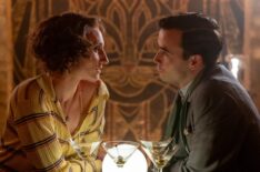 Bessie Carter and Jamie Blackley in 'Outrageous'