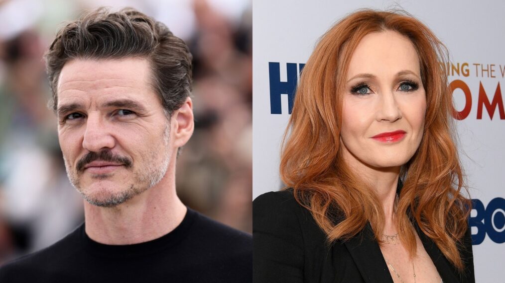 Pedro Pascal and J.K. Rowling.