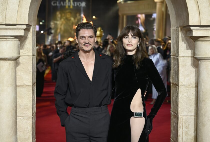 Pedro Pascal and Lux Pascal attend 'Gladiator II' premiere in London in November 2024.